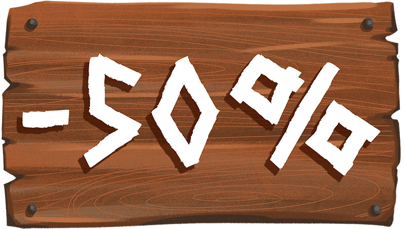 Articles soldés -50%