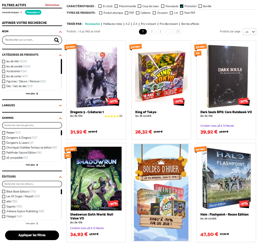 Plan du site marchand Black Book Éditions